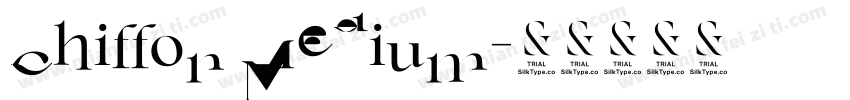 Chiffon Medium字体转换